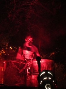 Gas Mask Drummer